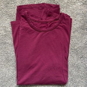 Lululemon fundamental T shirt Men’s Maroon Size Small